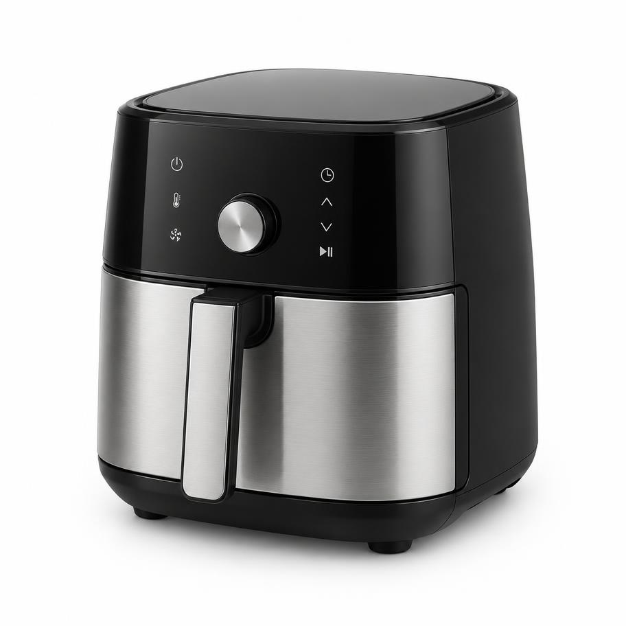 Modern air fryer studio product shot