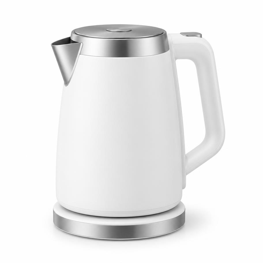 Modern electric kettle studio product shot